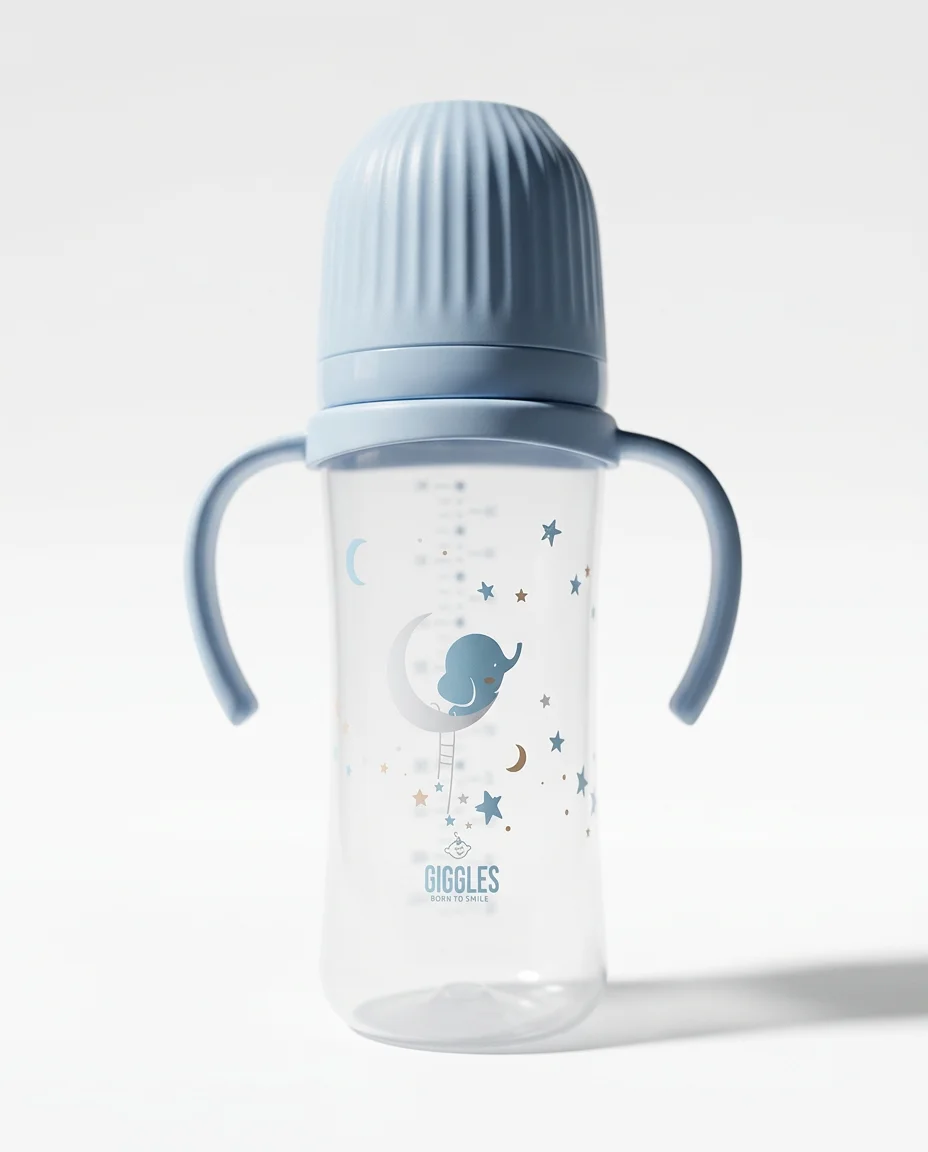 Wide Neck Large W/Handle - Blue